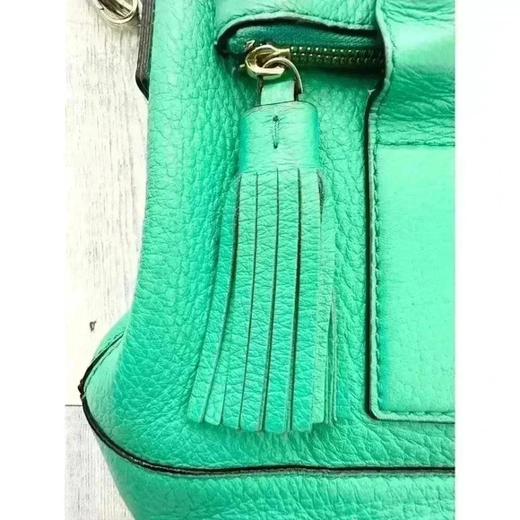 KATE SPADE NEW YORK Southport Avenue Alessa Satchel Green Crossbody Bag - Picture 5 of 13